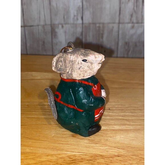 Vintage Handmade Paper Mache Mouse Girl Christmas Hanging Ornament Philippines - Picture 4 of 6